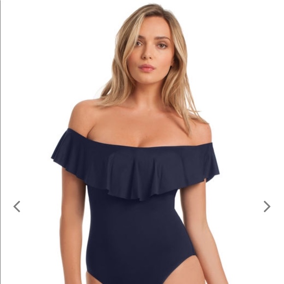 trina turk flutter sleeve swimsuit